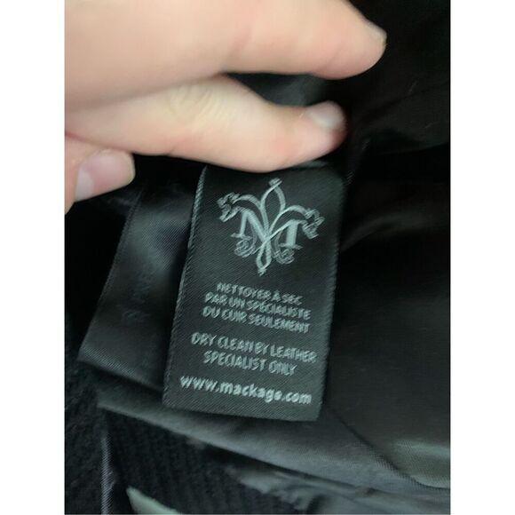Mackage wool blend coat black women's size small - Picture 6 of 8